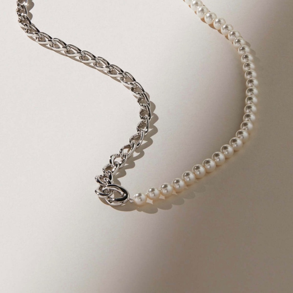 Ana Luisa Pearl Chain Necklace